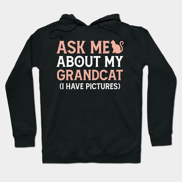 Ask Me About My Grandcat,Cat Lover Gift Idea Hoodie by Mr.Speak